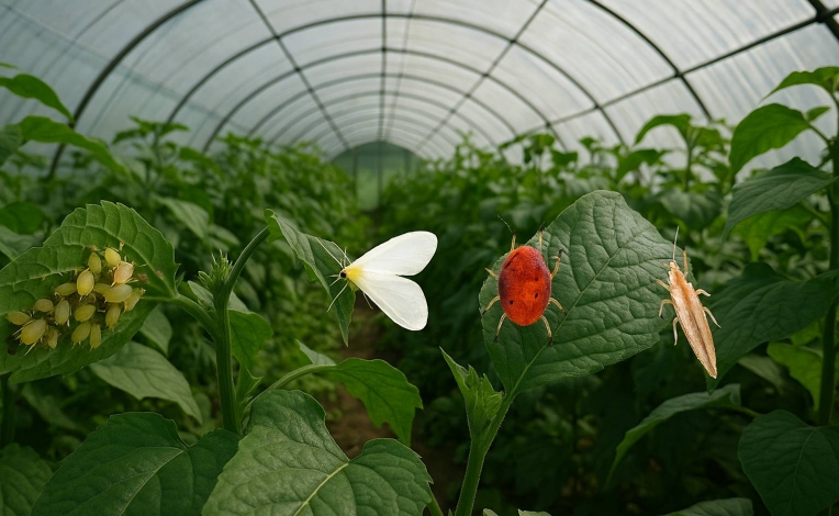 آفات گلخانه‌ای و بررسی ویژگی‌های رشد و تکثیر آن‌ها