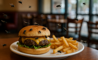 آلودگی حشره مگس در رستوران‌ها تهدیدی جدی برای بهداشت و اعتبار کسب‌وکار